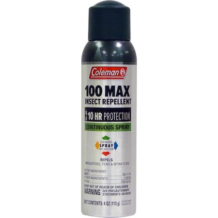 Wisconsin Pharmacal Co. 2023 Wpc Coleman Continuous Spray 100% 4 Oz. Aerosol WPC-7494
